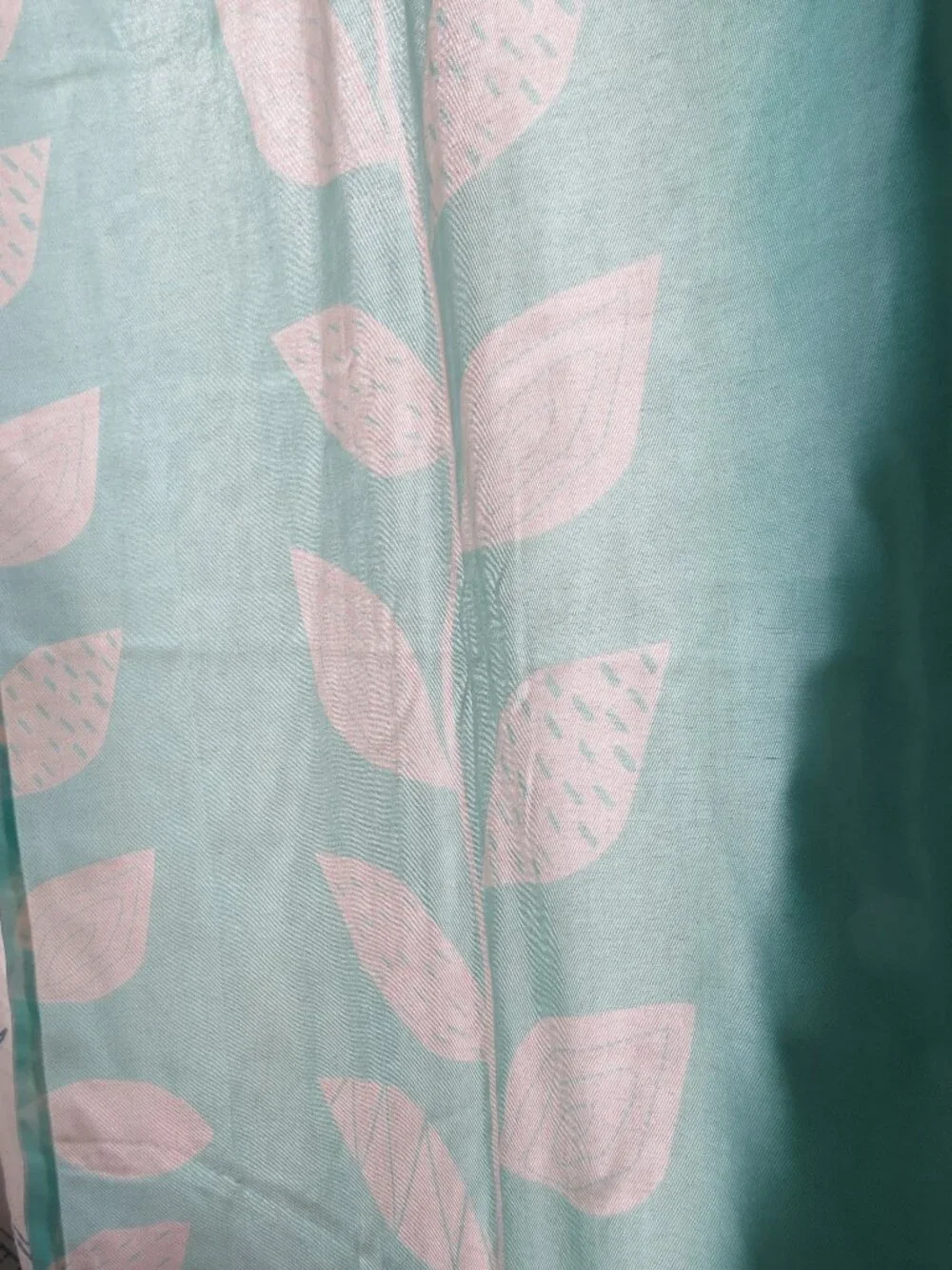 Botanical Light Filtering Window Curtain Panel 50